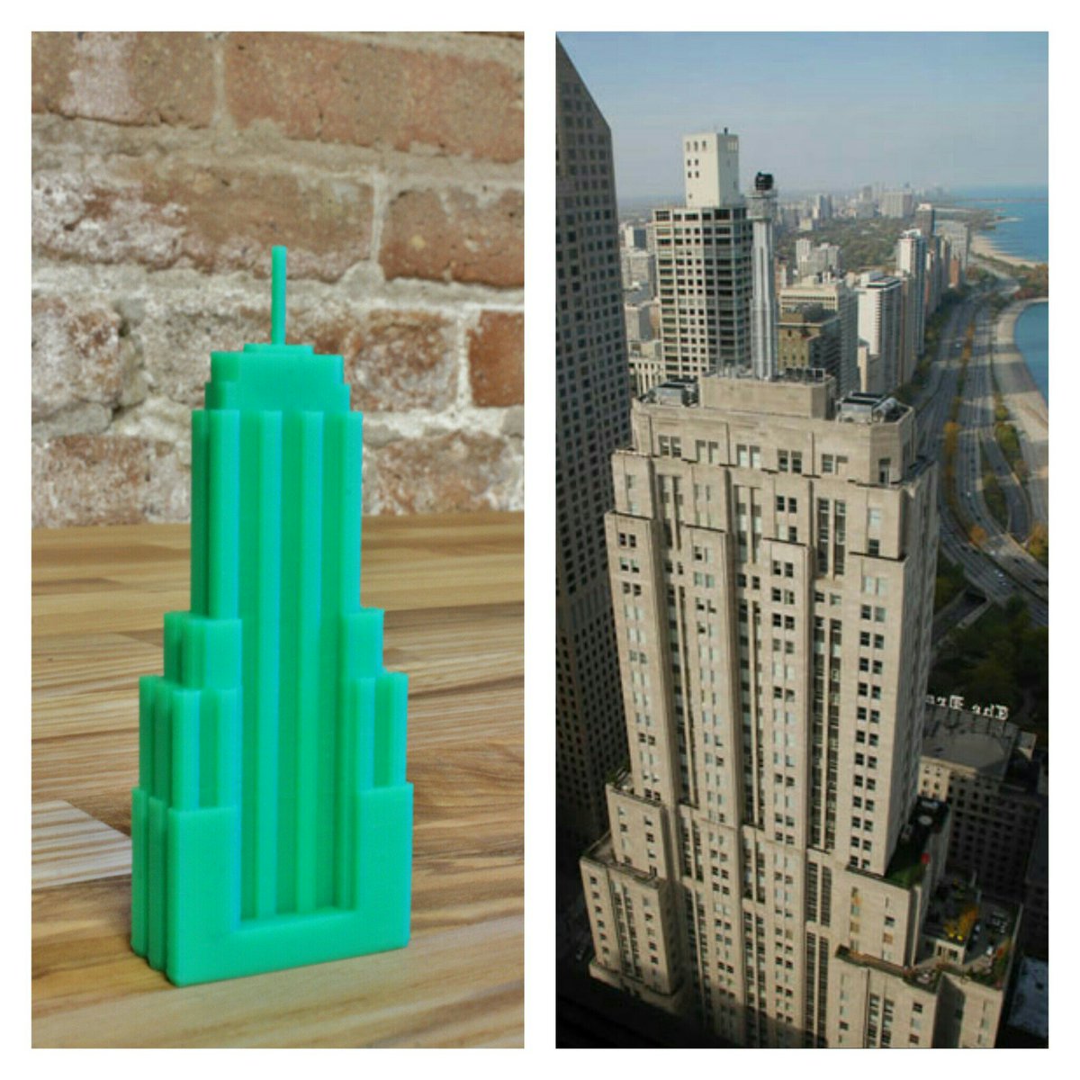 dynamism's tweet photo. Palmolive Building - #UPBox - More #chicagoskyline on FB here: https://t.co/TPpmykp8Xz #3dprinting #dyna3d https://t.co/ce02wSo9OZ