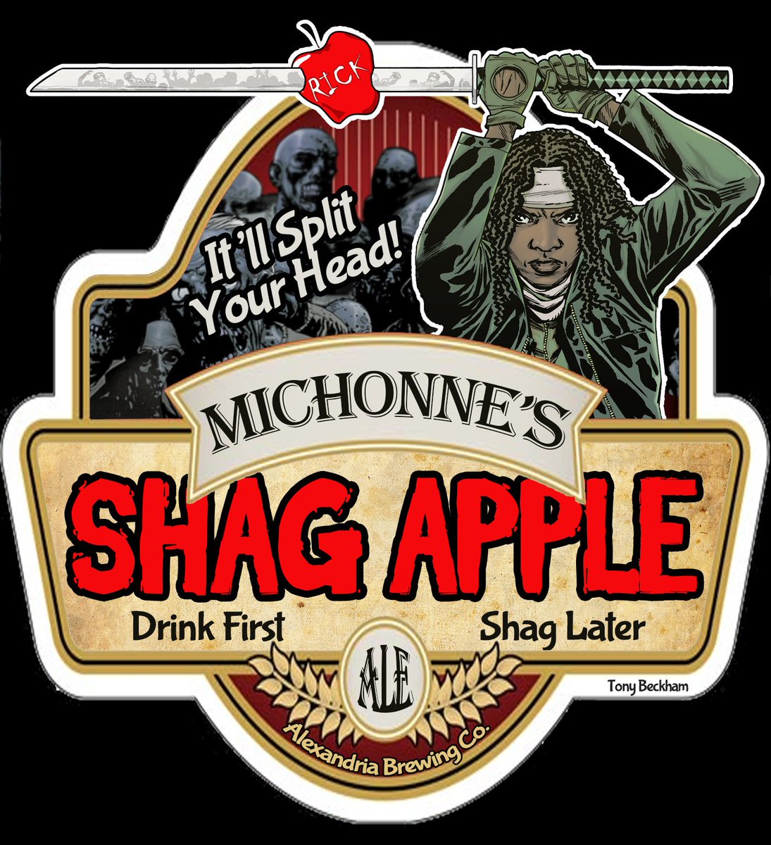 DreadChronicle's tweet photo. Idea I came up with after last week's episode of @AMCTalkingDead  I'd try it. #shagapple #WalkingDead #michonne https://t.co/lP1CxesFCD