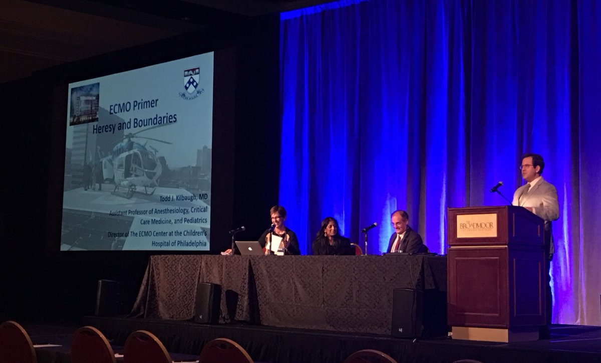 DrSeanBarnes's tweet image. #ECMO Primer - Dr Todd Kilbaugh #SPACOS2016