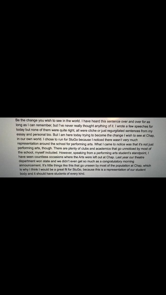 CHSConbrio's tweet photo. Amber's beautiful Speech make sure to vote for here on Monday @AmberMicheloni https://t.co/I6LJ9WzPfK
