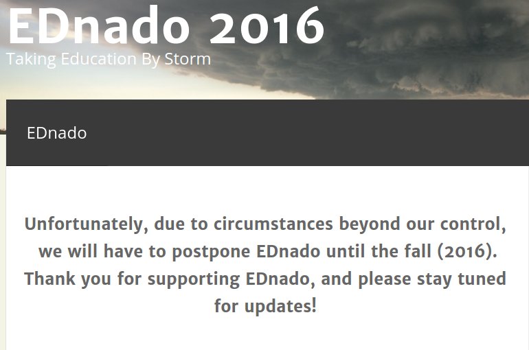 MathDenisNJ's tweet photo. Dang! I guess I'll spend the day with SharkNado instead. A lesser "nado" for sure. #ednado #njed https://t.co/8RVtgG2dJi