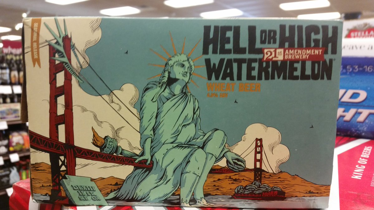ABCBeerEdy's tweet photo. New #Beer @ABCBeerCountry #SoDo Orange/Michigan from @21stAmendment #HellorHigh #Watermelon #Wheat https://t.co/batcU7vtPe