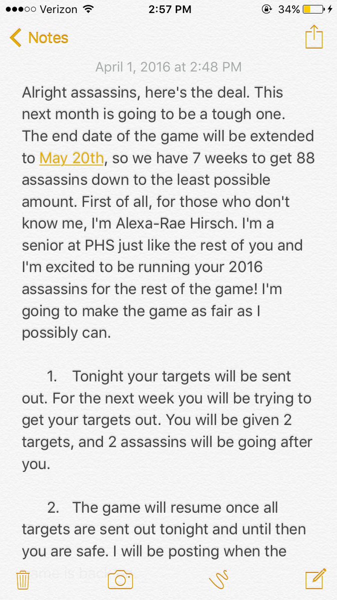 2k16Assassins tweet picture