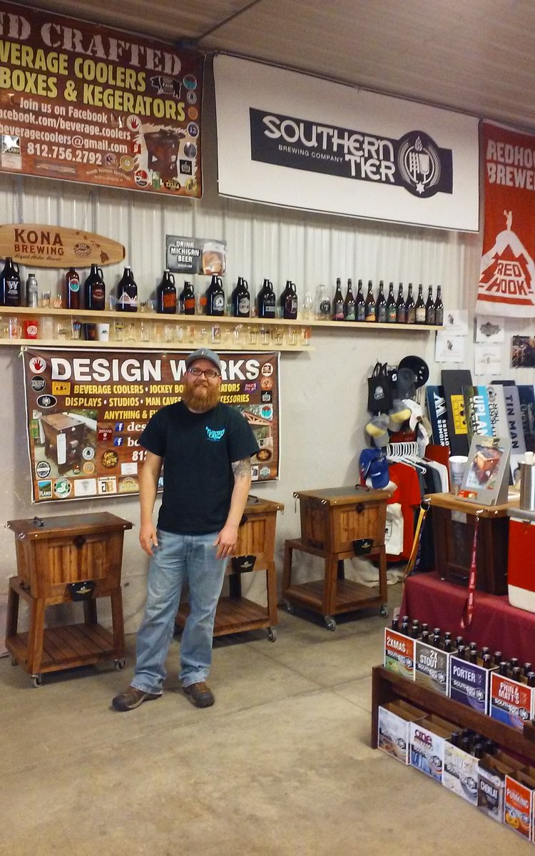 designwerks73's tweet photo. @joshualakins @TwistedCrewBrew checking out the shop &amp; the progress on @IndianaOnTap #CraftBeerPartyBus. #INbeer https://t.co/3BnqQuyxRk