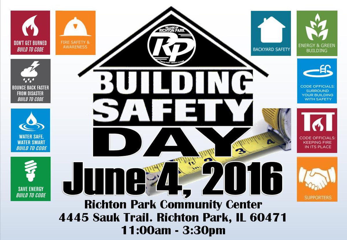 VORichtonPark's tweet photo. Mark your calendars for this year's #BuildingSafetyDay! https://t.co/EvHa8mrnOu