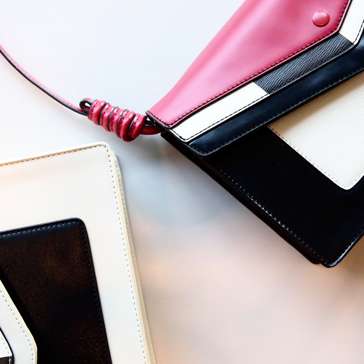 KCDworldwide's tweet photo. Clean lines and color blocking in the @MishaNonoo x #AldoRise SS16 Napa bag. https://t.co/euonYc1orf