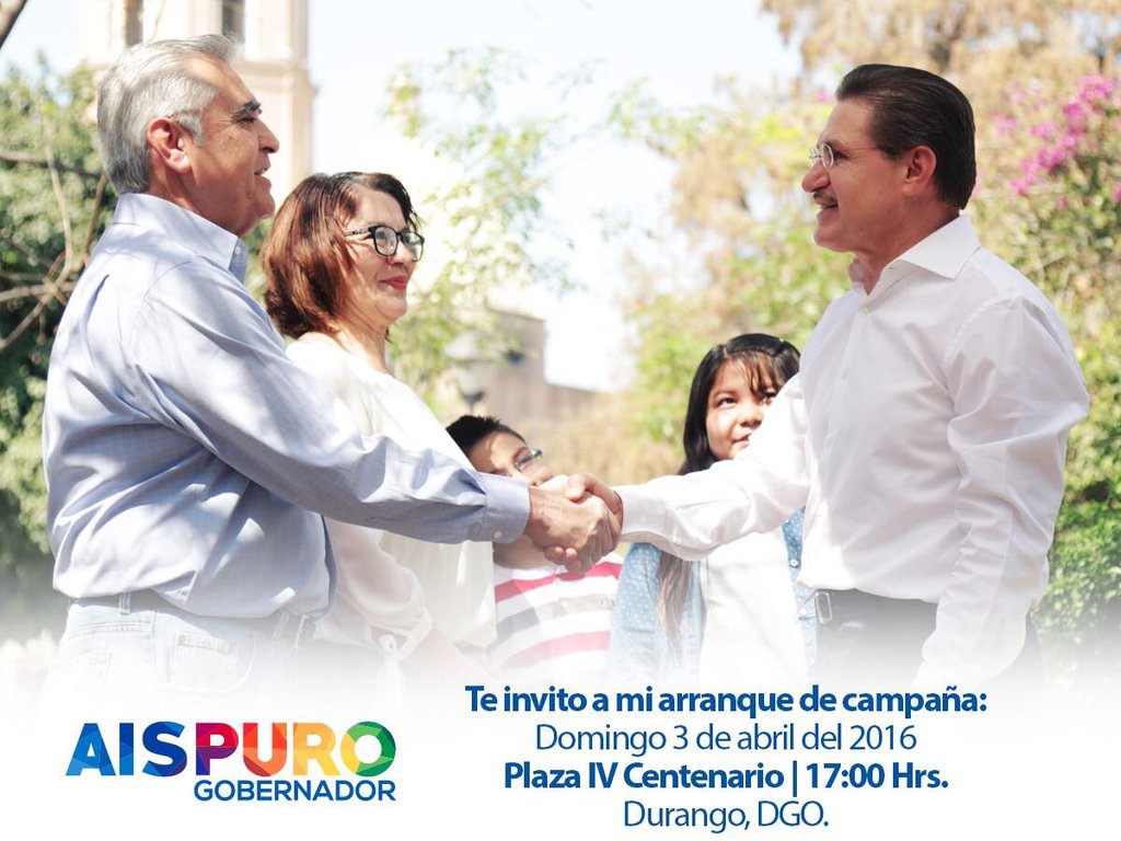 MujeresXAispuro's tweet photo. Vamos todos al Arranque de Campaña de #AispuroGobernador @AispuroDurango #MujeresDgoXAispuro #MujeresXAispuro https://t.co/pNXMMqzf0P