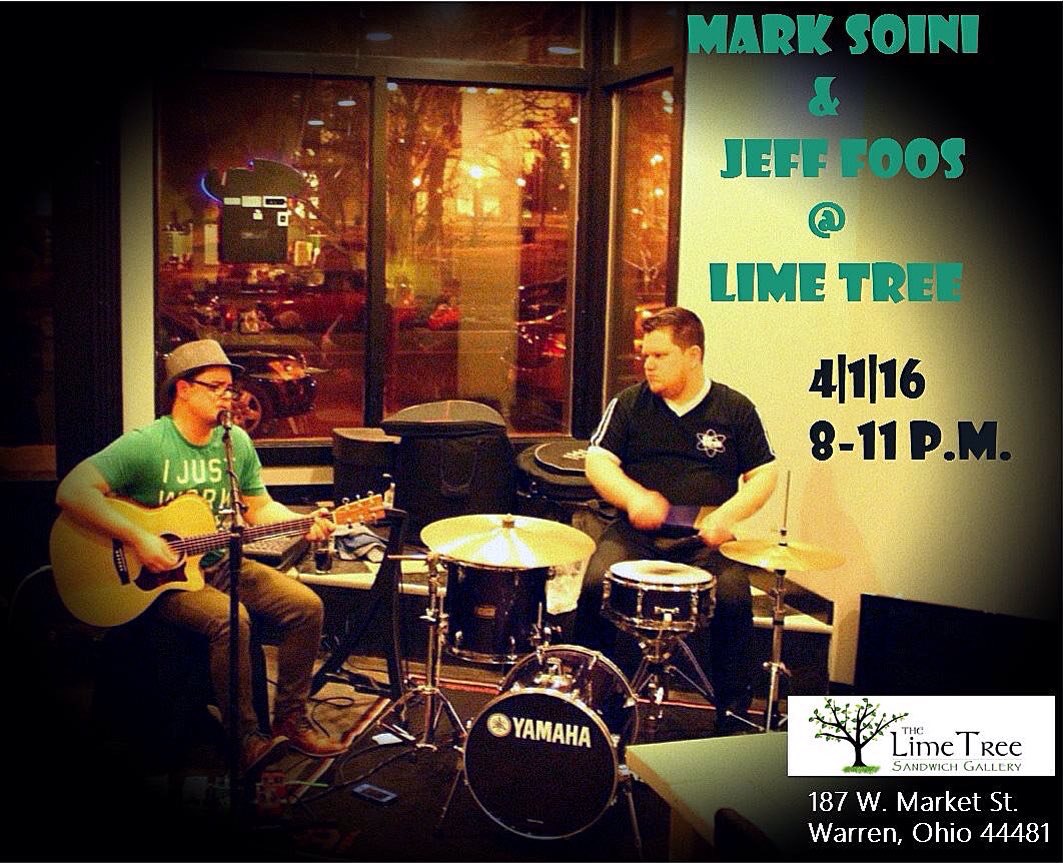 MarkSoini's tweet photo. Get down here at 8:00! @LimeTreeWarren @WarrenOhioUSA @DrinkUpYtown @jefffoos #music #downtown #warren #ohio #live https://t.co/Q8maNS5r1I
