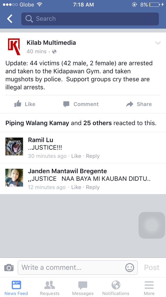 PDIARS's tweet image. Police already conducted illegal mass arrest of farmers and supporters in Kidapawan! RT, this must be condemned!