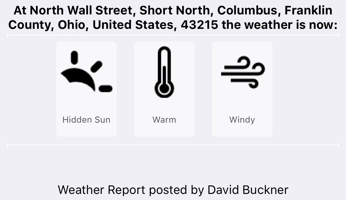 KahunaDB's tweet photo. Weather Report by https://t.co/KqP8PRzLpx. Download Weatherapp from https://t.co/dsEksfTqn8 https://t.co/8Y5BEWt1oG
