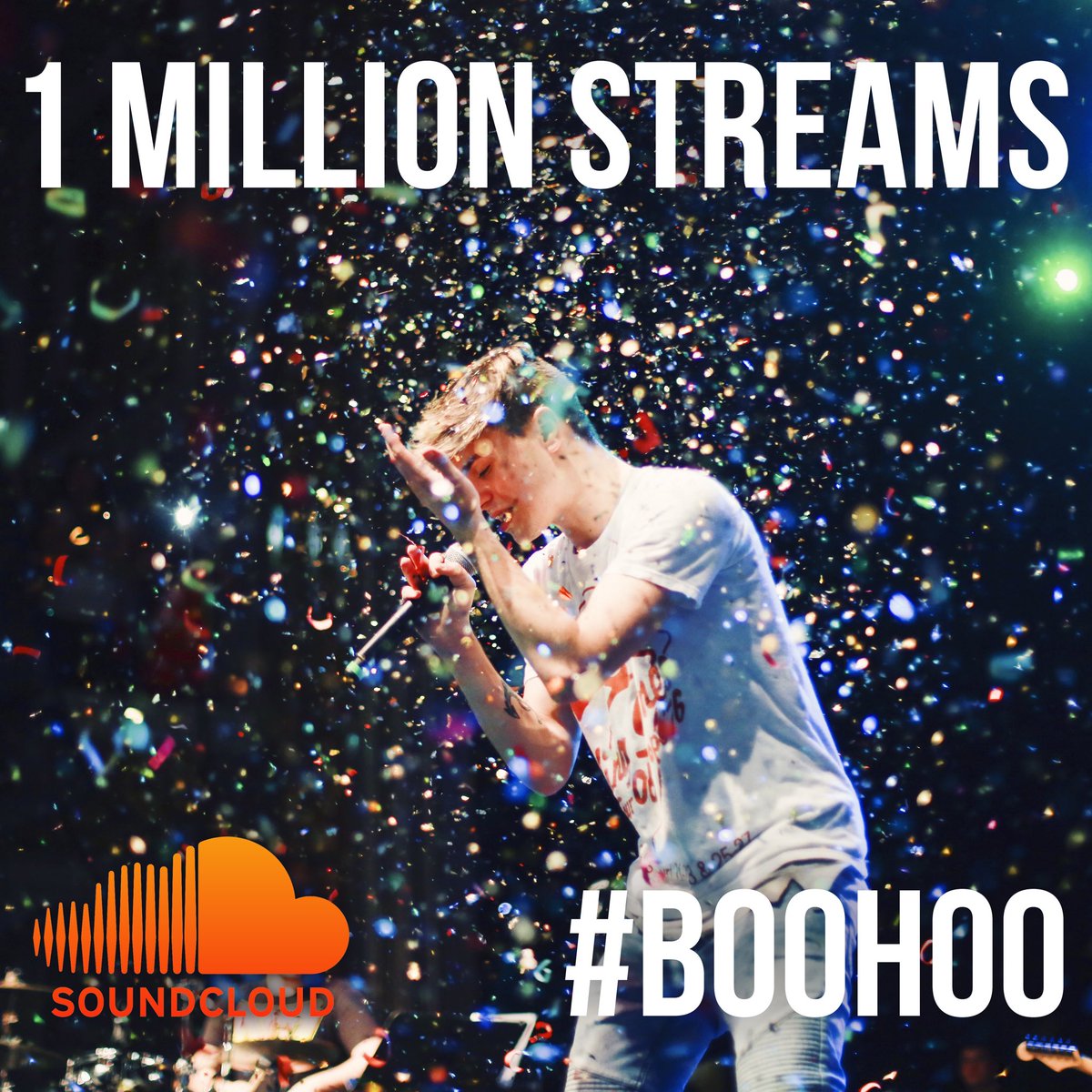 nicktangorra's tweet photo. WE DID IT! ONE MILLION STREAMS!!! THANK YOU FOR BEING A PART OF THIS JOURNEY WITH ME!! #BooHoo https://t.co/W6Lin4f5Vj