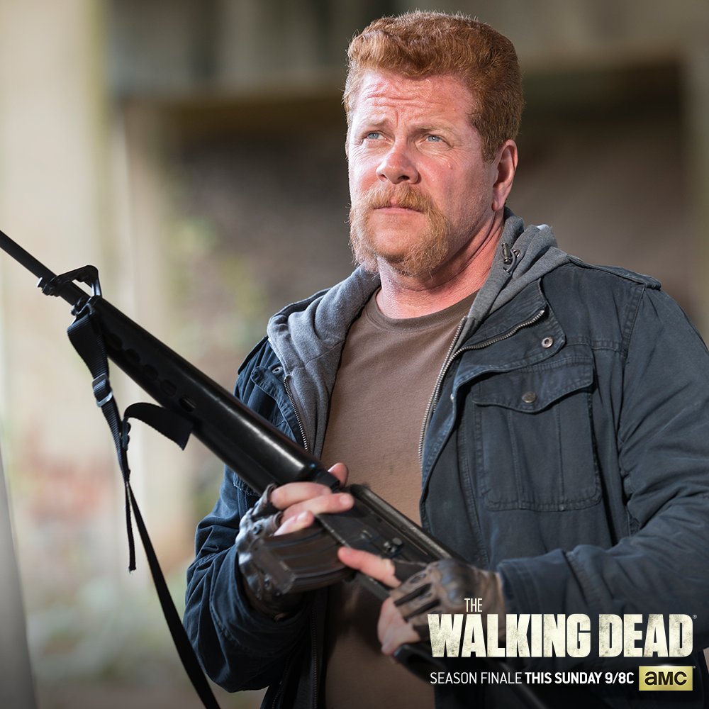 WalkingDead_AMC's tweet photo. Abraham’s ready to take on the Saviors this Sunday. #TWDFinale https://t.co/VuKNJiFJwi