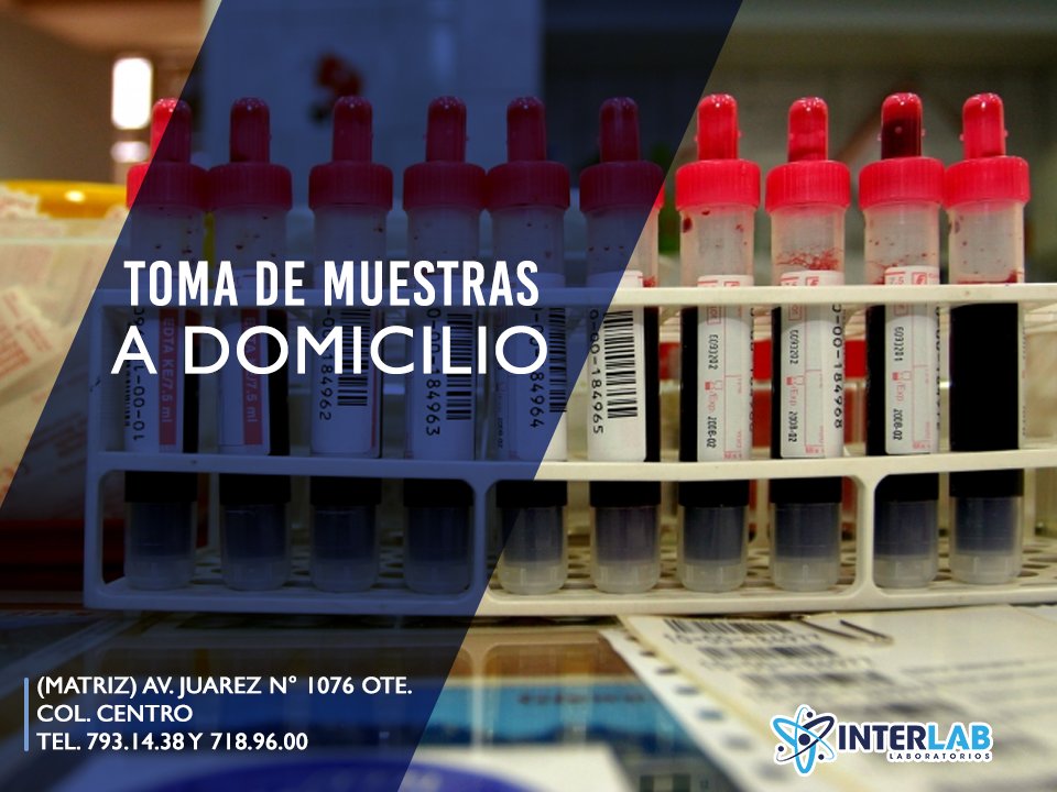 labInterlab's tweet image. Servicio a domicilio