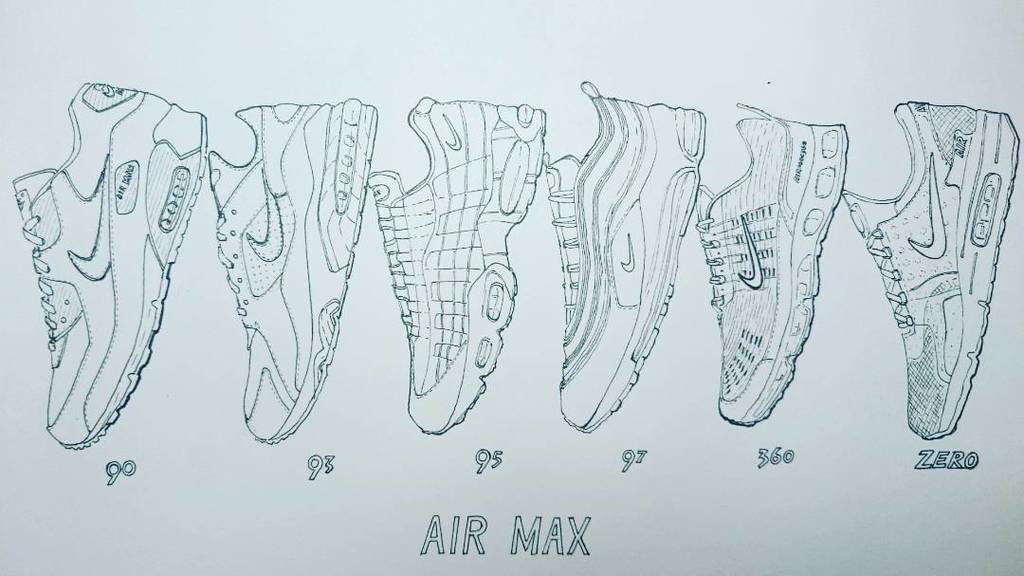 air max 95 sketch