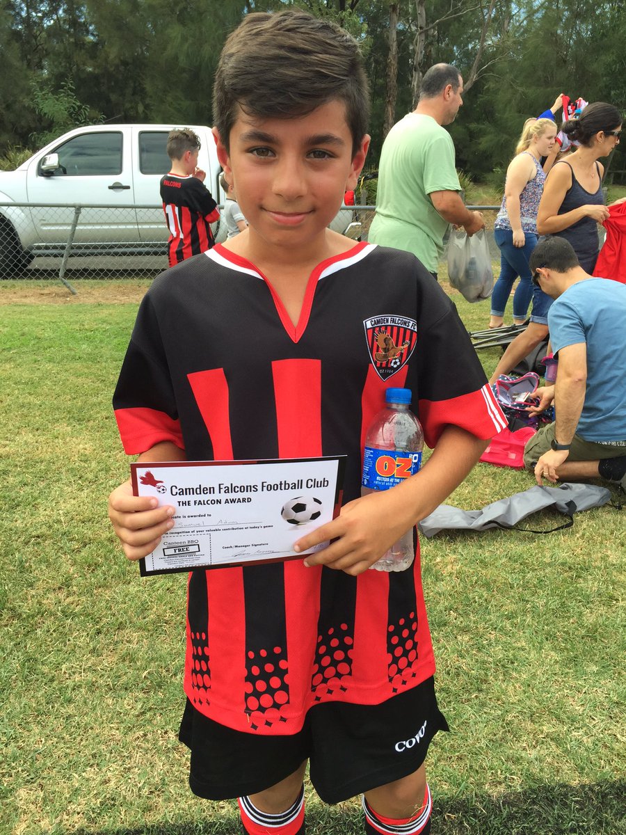 sialater's tweet photo. My nephew's first-ever game as a Camden Falcon. Wearing red and black and winning 4-1! #futurewanderer #itsasign https://t.co/dUr7DlxMND
