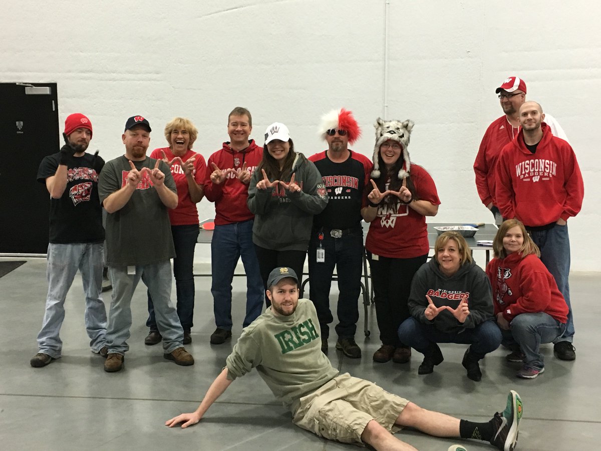 WorkAtTrek's tweet photo. Our Johnson Creek Distribution Center is ready for the @BadgerMBB game tonight! #TrekYeah #AwesomeBus https://t.co/eLNfXv49yl
