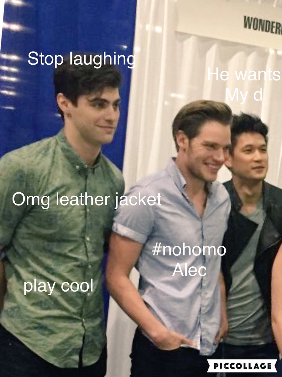 banesbdysay's tweet photo. This had to be done ๐ #WonderCon2016 #Shadowhunters #parabati #malec https://t.co/9c5wSPIeNs