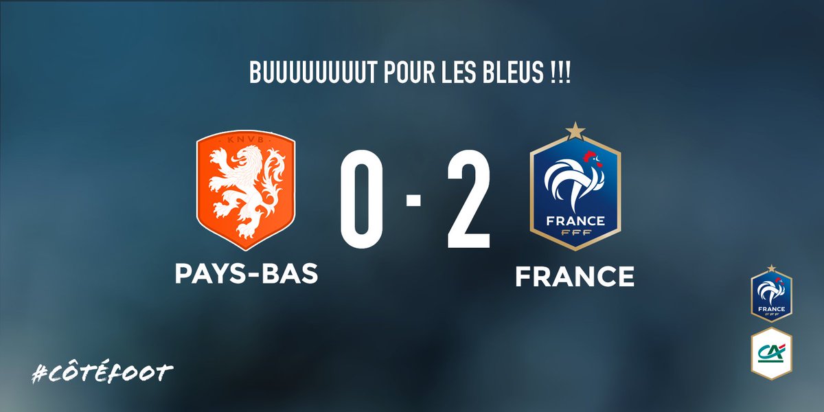 🇳🇱PAYS-BAS 0️⃣-2️⃣ 🇫🇷FRANCE

BUUUUUUUUTT DE GIROUD !!! Les Bleus mènent 0-2 ! 🇫🇷

#CôtéFoot #PBSFRA