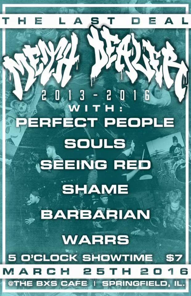 Springfield, IL tonight. <a href="/SEEINGREDHC/">SEEING RED</a> @fuckshame_okc <a href="/barbariantx/">BarbarianTX</a> <a href="/PerfectPeopleHC/">Perfect People</a>