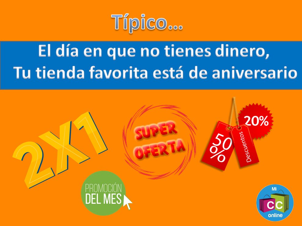 MiCcOnline's tweet photo. descubre el aniversario de tus tiendas https://t.co/WZ18PdkxAe https://t.co/RPthhf5tMl