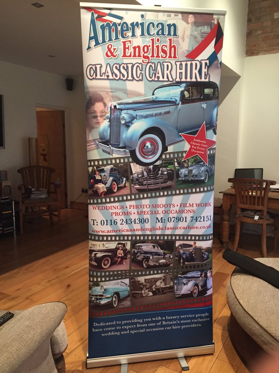 Just picked up our latest #sign from the printers #1950's #filmcars #VintageFriday