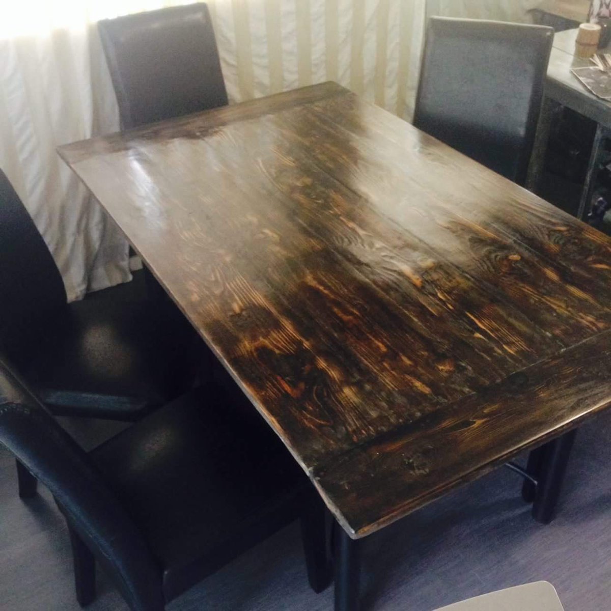 Rustic_Cowboy's tweet photo. Barnwood kitchen table $300, chairs extra. https://t.co/bJxQqZ5um3 #Okanagan #Vernon #Furniture https://t.co/Dc8mxqxYNl
