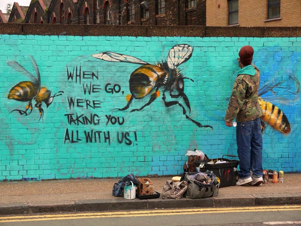 ShaunFrankson's tweet photo. If the bee disappears from the surface of the earth, man would have no more than four years to live.-Albert Einstein https://t.co/atuCJsc1Fz