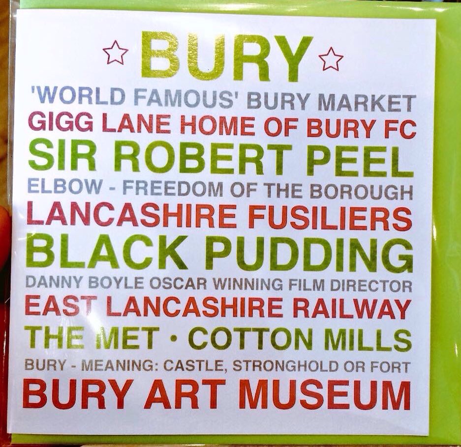 PrideofBury's tweet photo. So then Bury family....anything missing from our fantastic town that we can add to this? #Proud #BuryRocks https://t.co/hs3vtwghQw