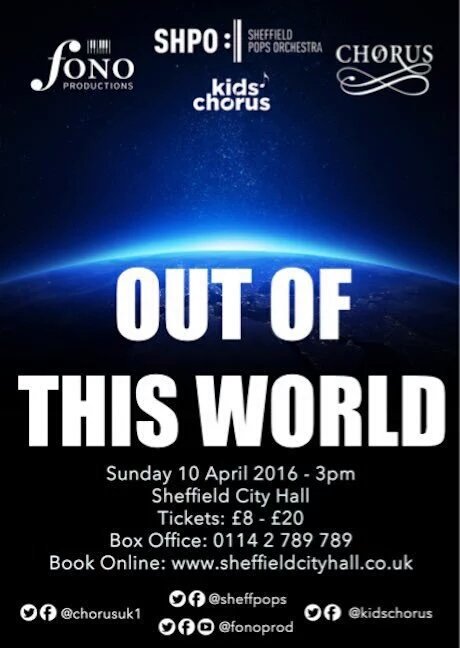 SheffTrudy's tweet image. Muse, Bowie, Beethoven and loads more. Something for everyone. 10th April 3pm  @ChorusUK1 #supportlocal 🎶🎼🎹