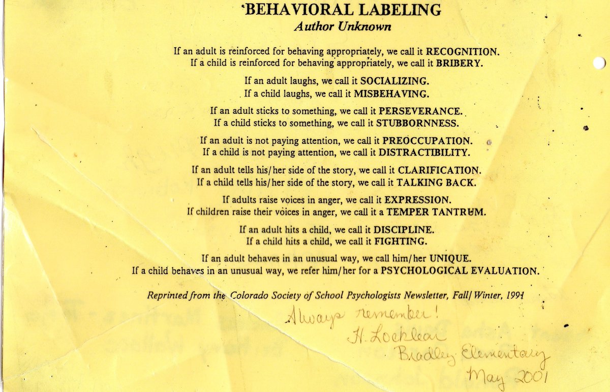 GoodwinRVHS's tweet photo. I've had this since student teaching and I read it at the beginning of every school year.#WHS10 https://t.co/xy3x9oOQyh