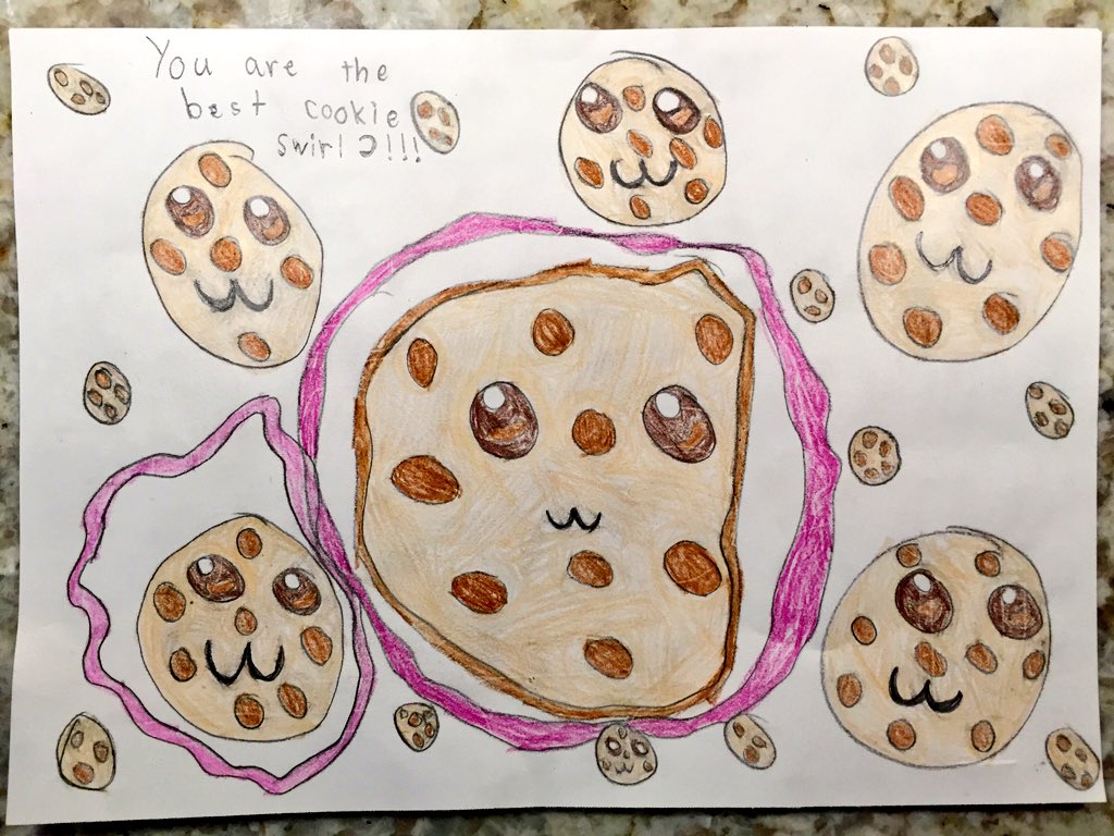 DawnWiggins's tweet photo. @CookieSwirlC My daughter Bryn drew these pictures for you. She is your biggest fan!! 🍪❤️🍪 https://t.co/5VZdHYn99C