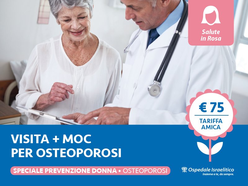Approfitta della tariffa amica: prenota visita e MOC per l'#osteoporosi per sapere come stanno le tue ossa. #salute