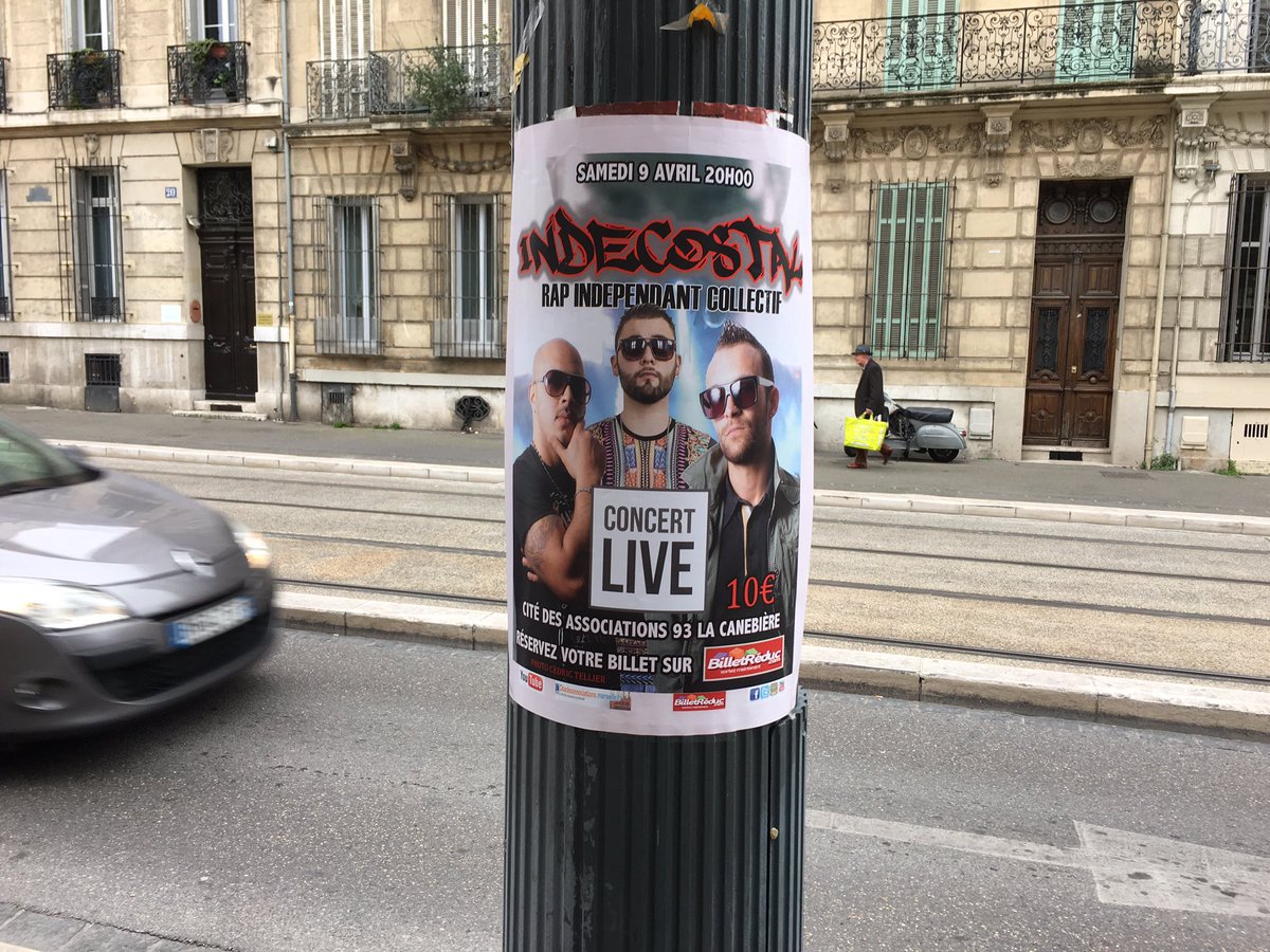 Indecostal_'s tweet photo. Ojd on va collez les affiches pour le concert ‼️ @Indecostal_ @RapMarseillais_ @mickeysingstree https://t.co/Z2X9lURcDE