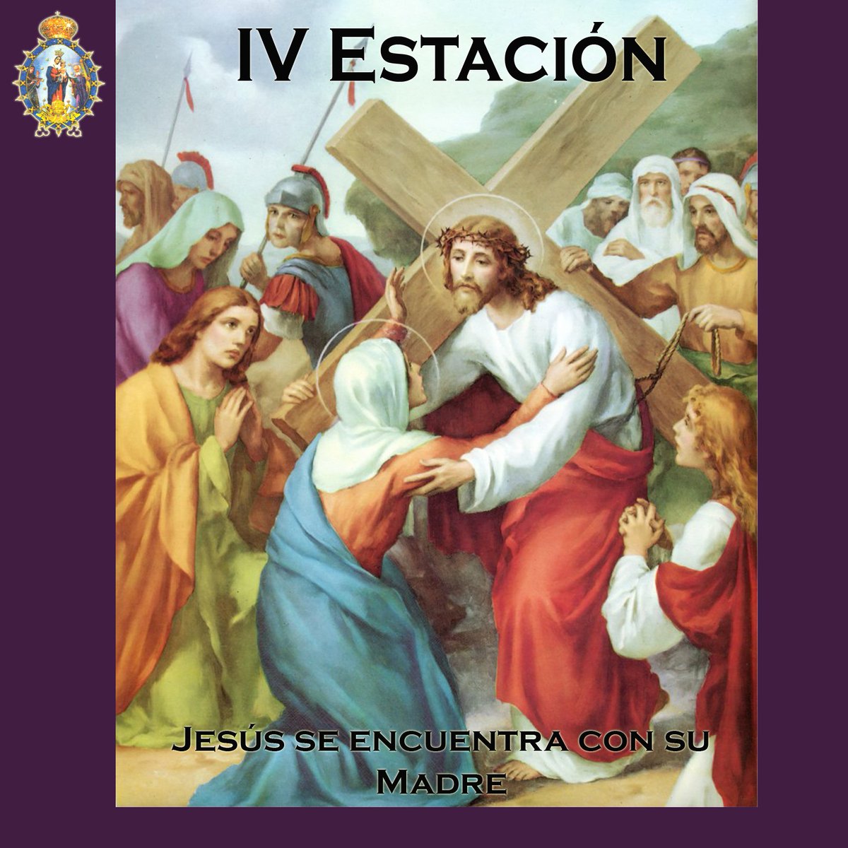 BasilicaChinita's tweet photo. * IV ESTACIÓN: Te adoramos Cristo y te bendecimos, que por tu santa cruz redimistes al mundo. https://t.co/uqZsJ0QbDp