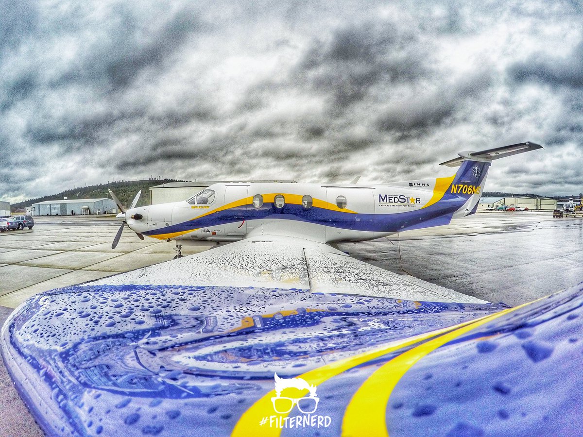 Here's a snap from the wing of a <a href="/NWMedStar/">Northwest MedStar</a> Fixed Wing <a href="/PilatusAircraft/">Pilatus Aircraft Ltd</a> PC-12! #FilterNerd

#avgeek #planespotting