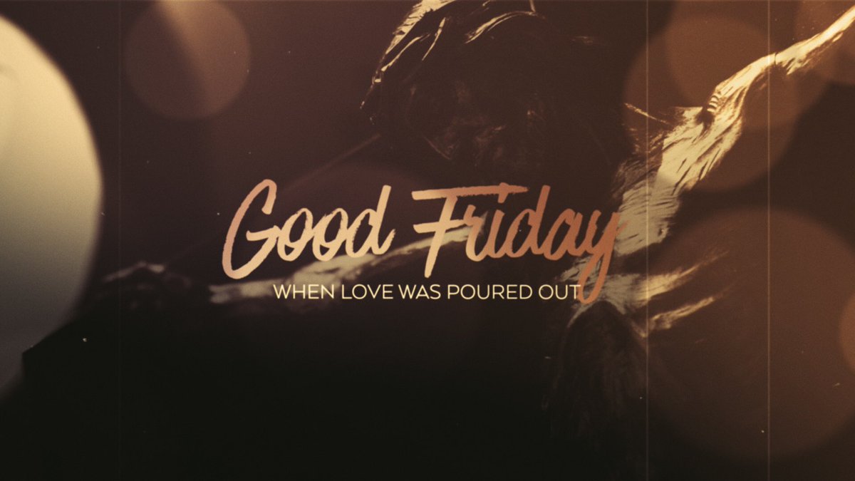 compassion_chch's tweet photo. What is Good Friday? It is the day when wrath and mercy met at the cross when love was poured out! #compassionchurch https://t.co/yRNp0T44lz