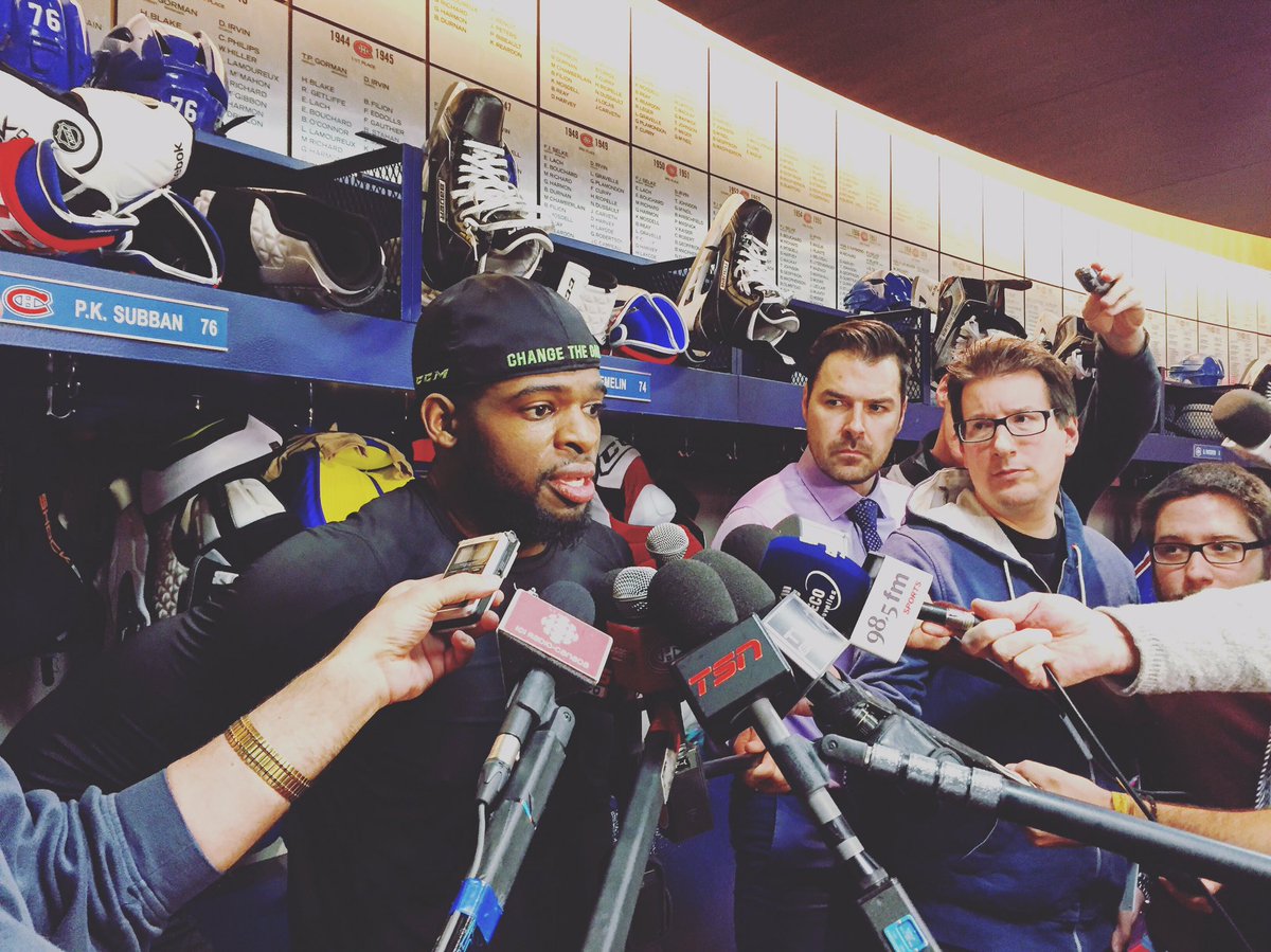 .<a href="/PKSubban1/">P.K. Subban</a> hopes to return soon, is waiting for the doctors' green light. #GoHabsGo
