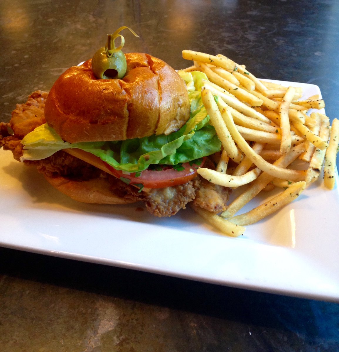 Lunch special--Fried pork loin sandwich  #lkhh #libertykitchen #houheights