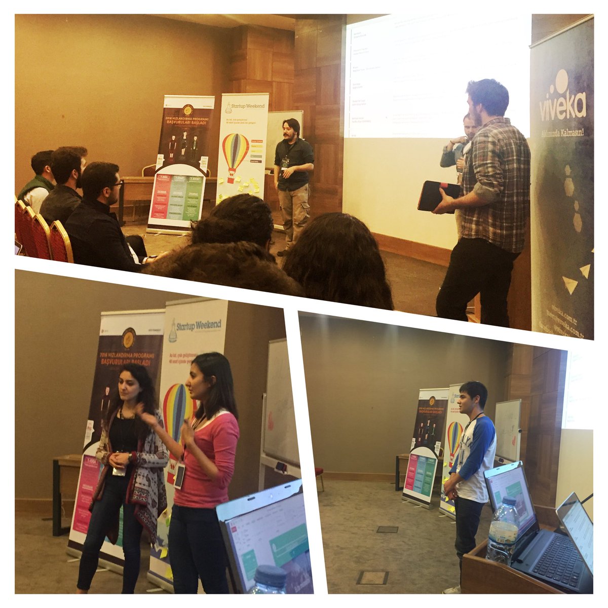VivekaInc's tweet image. Fikir sunumları başladı bakalım hangi fikirlerle 48 saate devam edeceğiz @yfyi @TurkeySW @ODTUTeknokent  #swankara