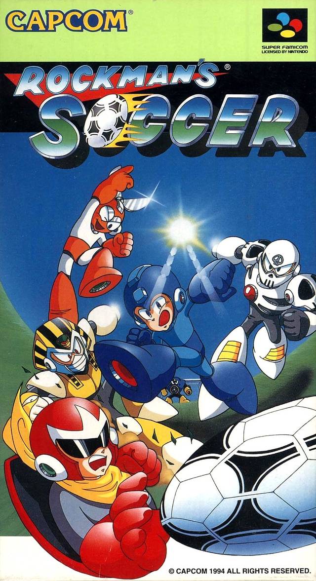 repisanintendo's tweet photo. ¡Felices 21 años RockMan's Soccer (Mega Man Soccer)!
Super Famicom, 1994. https://t.co/FAe3UyEDTM