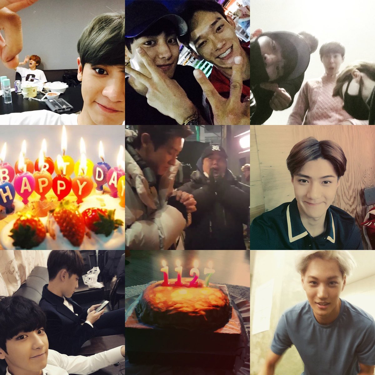 B506bhqx's tweet photo. - แบคฮยอน
- เฉิน
- ซูโฮ
- อี้ชิง
- เซฮุ��
- ดีโอ
- ไค
- ซิ่วหมิน

ชานยอลผู้แฮปปี้เบิดเดย์เมมเบอร์ทุกคน ไม่รักได้ไง 😭💟 https://t.co/yq1ov95tdj
