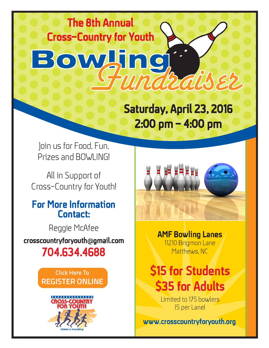 cc4youth's tweet photo. CCFY BOWLING FUNDRAISER
PROCEEDS TO RAISE MONIES FOR STUDENT SCHOLARSHIPS
Bowl-A-Thon - Registration Link https://t.co/ZnjvMMEuky