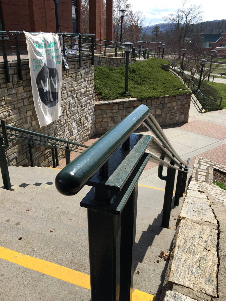 MichelleLeRoy66's tweet photo. #add25 staircases as we explore App State, one of our great public universities @PoeCenter @PennyRoadES https://t.co/UWl7JlDPHY