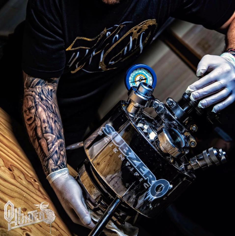 Subzero_Sci's tweet photo. Our man Feisal Budderman using our 1 LB oil Extractor. #happyfriday #cannabis #cannabiscommunity #subzeroscientific https://t.co/Fm17UGX3pO