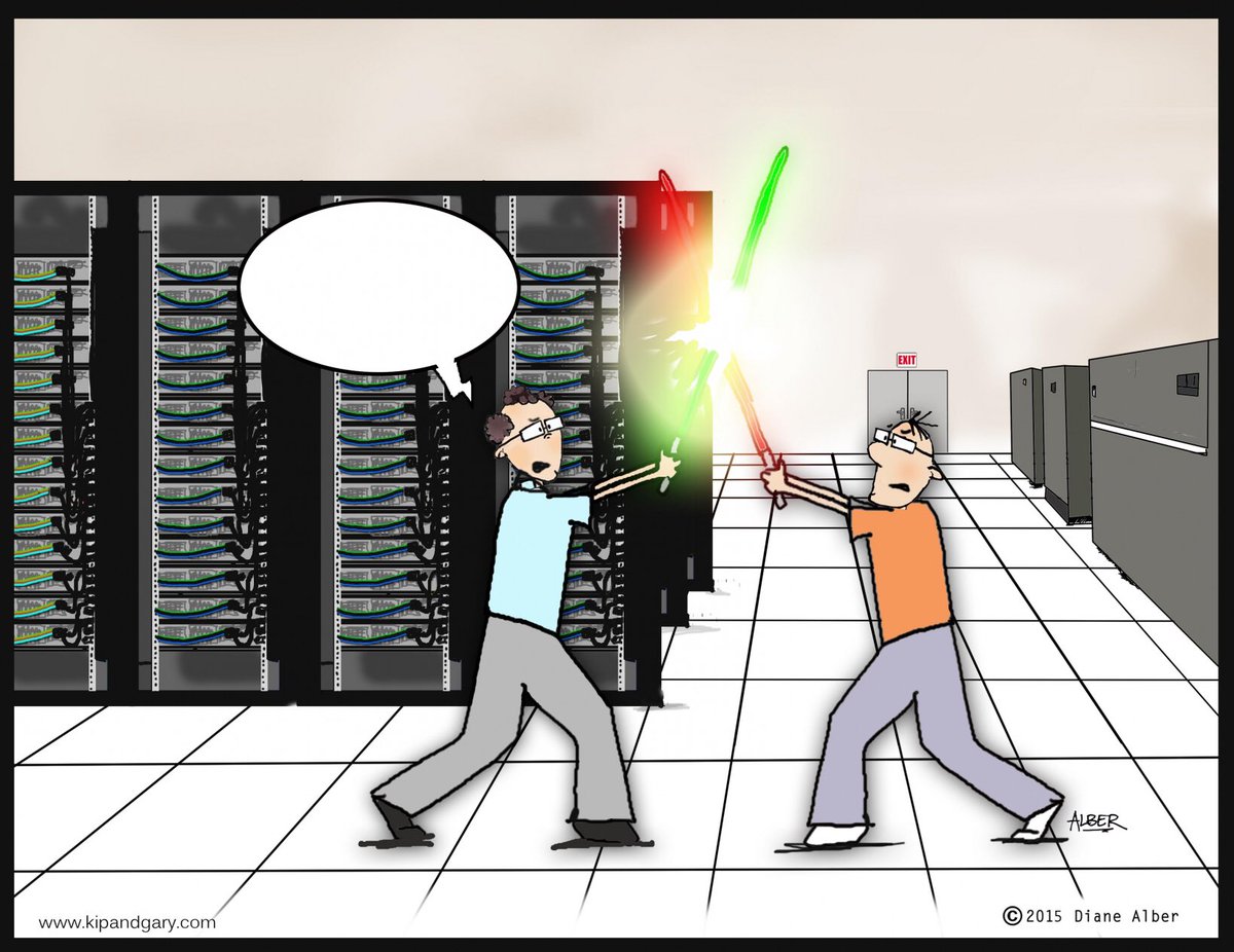 netterrain's tweet image. TGIF! Here&apos;s a little #datacenterhumor for your Friday via @kipandgary - caption this? Tweet at us!
