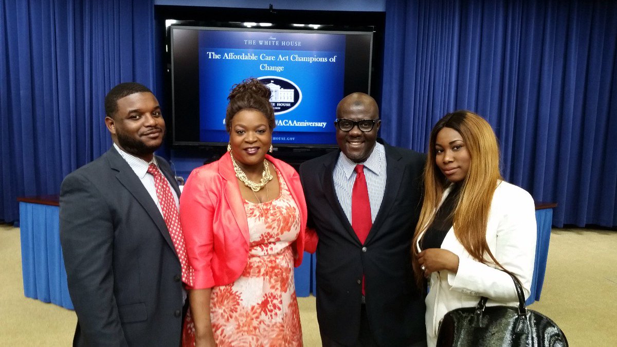 DHCDphila's tweet photo. Our very own Elhadji and his family are @WhiteHouse! Elhadji congrats again for being a #WHChamps ACA https://t.co/Wrx5C2zU3l