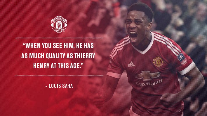 .@LouisSaha08 has compared #mufc striker <a href="/AnthonyMartial/">Anthony Martial</a> to one of France's finest: bddy.me/1ZAKok6