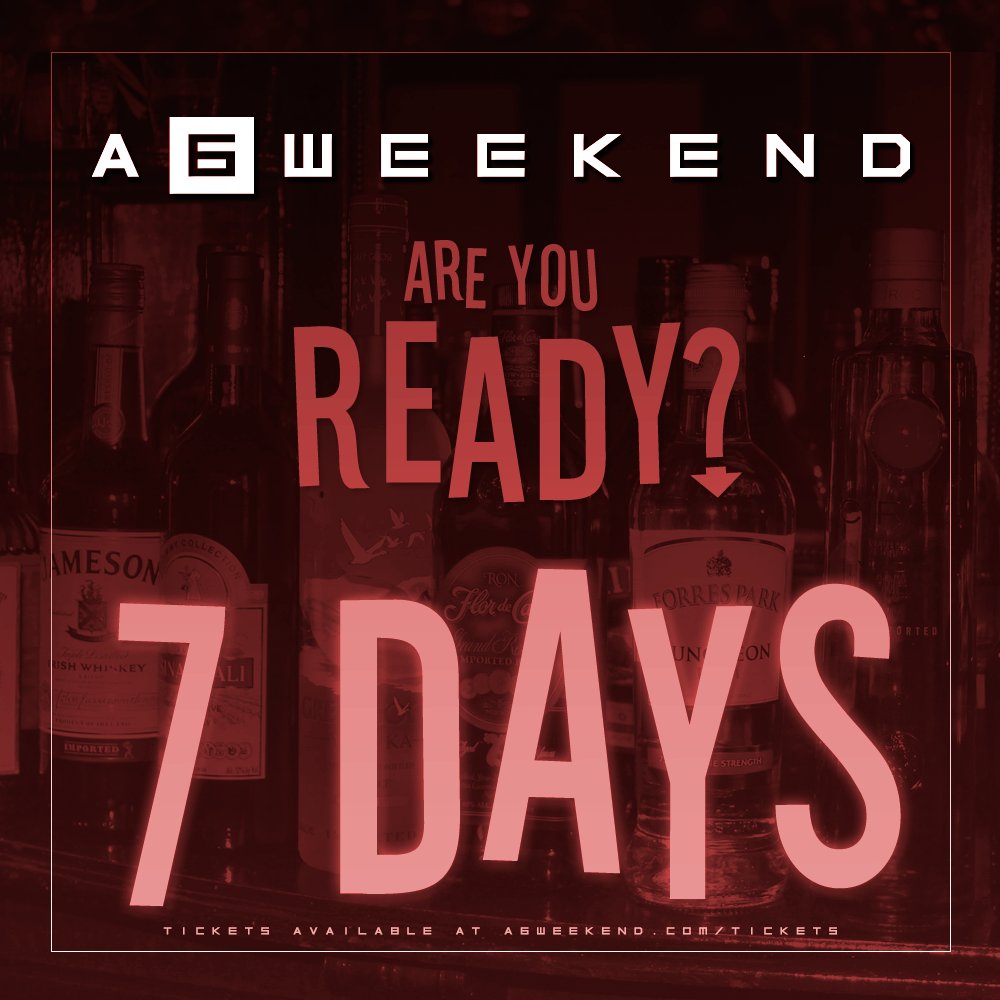 A6Weekend's tweet photo. 7 DAYS... #A6WEEKEND #A6WEEKEND2016 https://t.co/fmfKagJkZ6