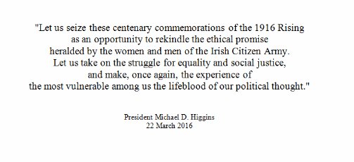 PresidentIRL's tweet photo. Quote from a speech by President Michael D. Higgins, earlier this week. See: https://t.co/u3wogHyDbk https://t.co/01o8AXuDiE