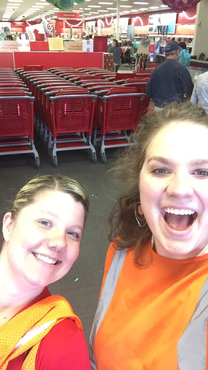EMT_tgt's tweet photo. I'm not sure Melissa knew this is what I meant when I said lets get some fresh air. 😂😂 getting carts like the pros https://t.co/1ETVfuoIMR